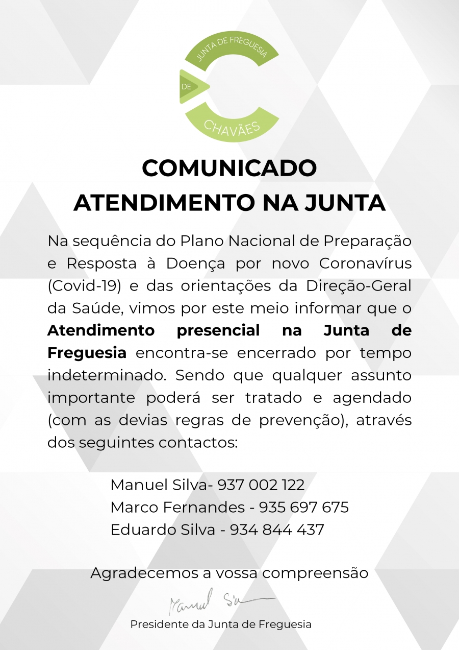 ATENDIMENTO NA JUNTA