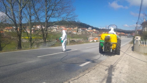 Desinfeção das ruas da Freguesia